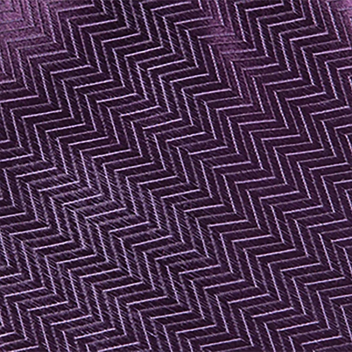 Herringbone Eggplant Tie - Image 4