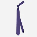 Grosgrain Solid Deep Eggplant Tie - Image 2